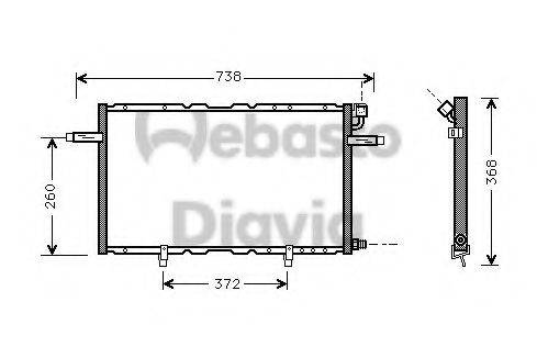 WEBASTO TSP0225352 Конденсатор, кондиціонер
