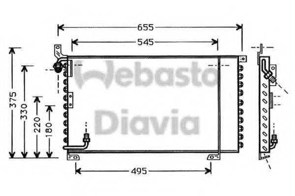 WEBASTO TSP0225358 Конденсатор, кондиціонер