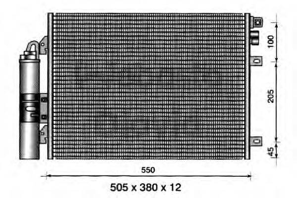 WEBASTO TSP0225360 Конденсатор, кондиціонер