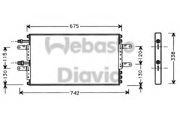 WEBASTO TSP0225361 Конденсатор, кондиціонер