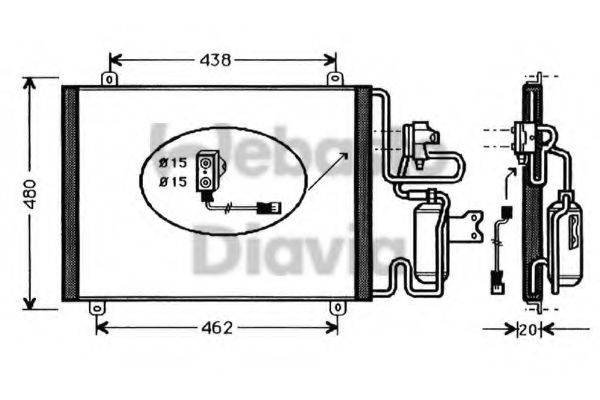 WEBASTO TSP0225363 Конденсатор, кондиціонер