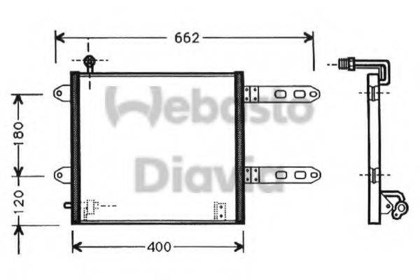 WEBASTO TSP0225372 Конденсатор, кондиціонер