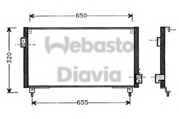 WEBASTO TSP0225377 Конденсатор, кондиціонер
