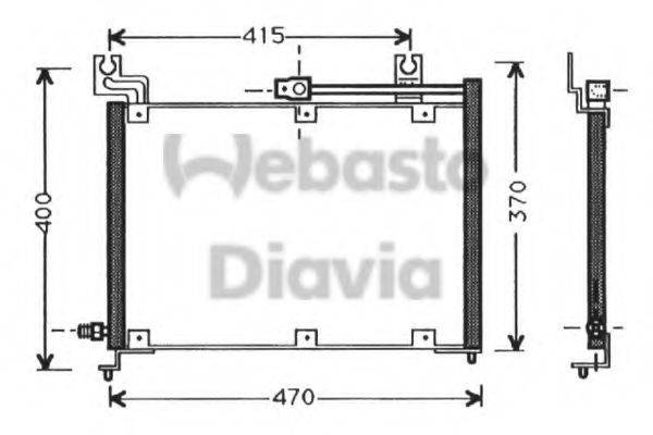 WEBASTO TSP0225381 Конденсатор, кондиціонер