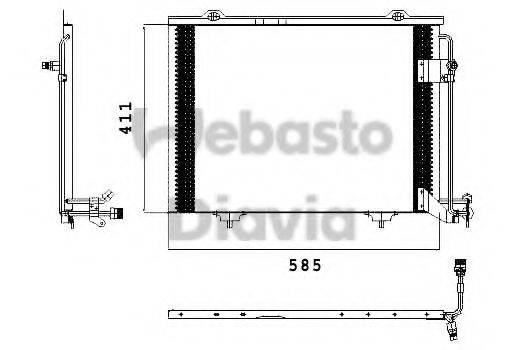 WEBASTO TSP0225432 Конденсатор, кондиціонер