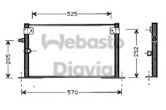WEBASTO TSP0225448 Конденсатор, кондиціонер