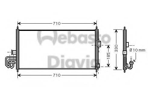 WEBASTO TSP0225462 Конденсатор, кондиціонер