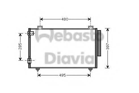 WEBASTO TSP0225468 Конденсатор, кондиціонер