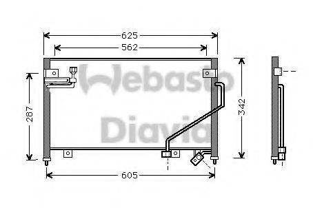 WEBASTO TSP0225493 Конденсатор, кондиціонер