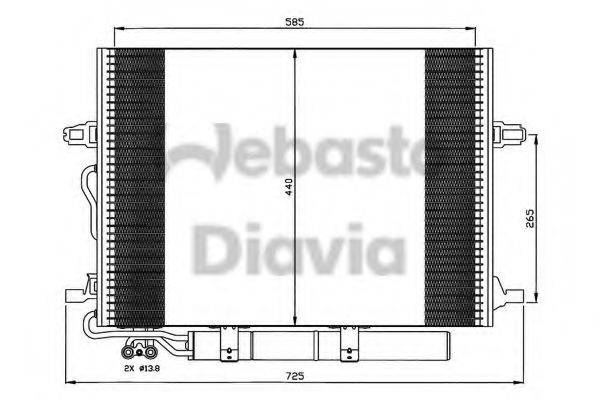 WEBASTO TSP0225503 Конденсатор, кондиціонер