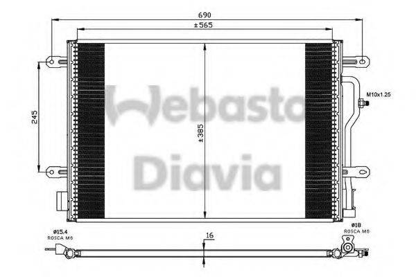 WEBASTO TSP0225505 Конденсатор, кондиціонер