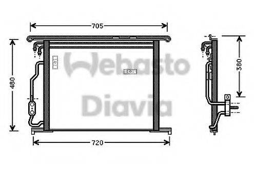 WEBASTO TSP0225529 Конденсатор, кондиціонер