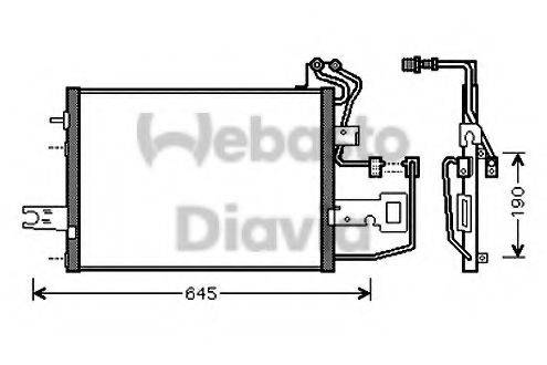 WEBASTO TSP0225542 Конденсатор, кондиціонер