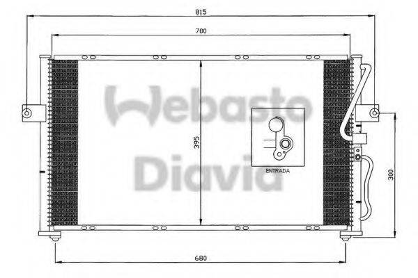 WEBASTO TSP0225608 Конденсатор, кондиціонер