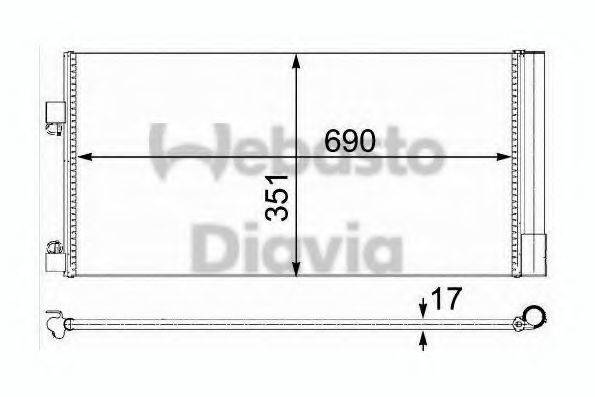 WEBASTO TSP0225638 Конденсатор, кондиціонер