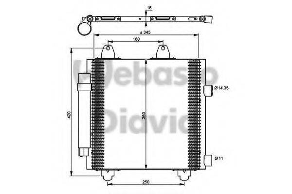 WEBASTO TSP0225643 Конденсатор, кондиціонер