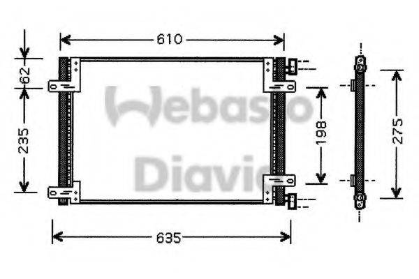 WEBASTO TSP0225488 Конденсатор, кондиціонер
