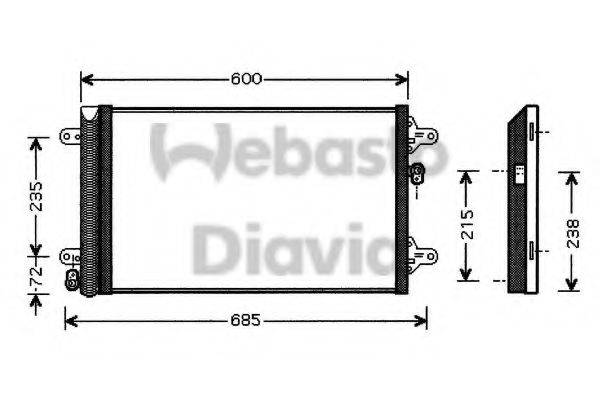 WEBASTO TSP0225461 Конденсатор, кондиціонер