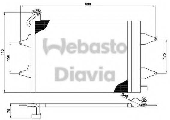 WEBASTO TSP0225508 Конденсатор, кондиціонер