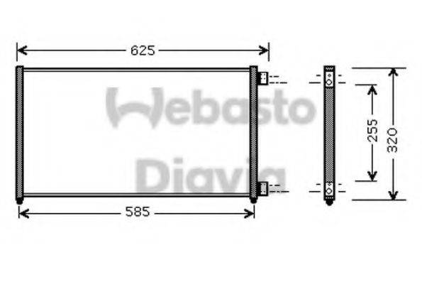 WEBASTO TSP0225500 Конденсатор, кондиціонер