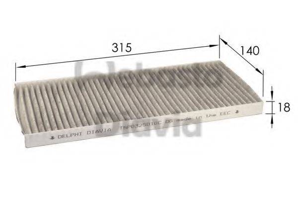 WEBASTO TSP0325010C Фільтр, повітря у внутрішньому просторі