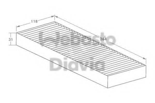WEBASTO TSP0325105 Фільтр, повітря у внутрішньому просторі