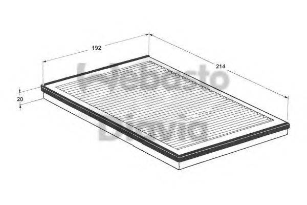 WEBASTO TSP0325106 Фільтр, повітря у внутрішньому просторі