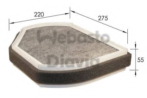 WEBASTO TSP0325107C Фільтр, повітря у внутрішньому просторі