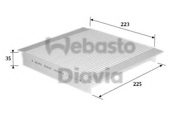 WEBASTO TSP0325113 Фільтр, повітря у внутрішньому просторі