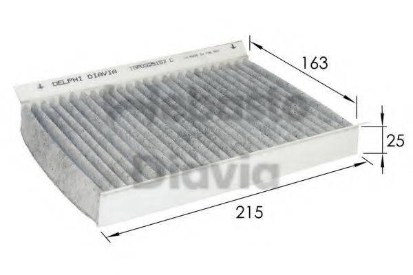WEBASTO TSP0325152C Фільтр, повітря у внутрішньому просторі
