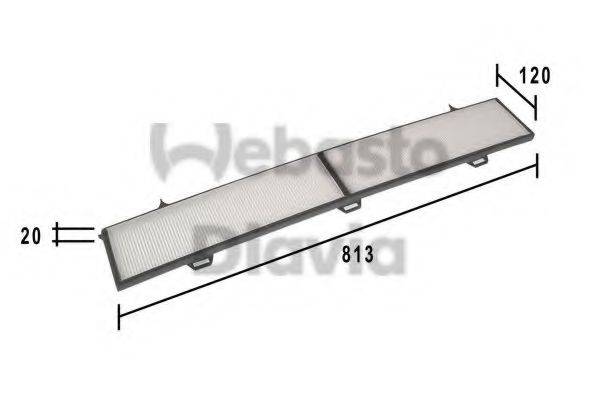 WEBASTO TSP0325184 Фільтр, повітря у внутрішньому просторі
