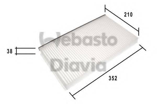 WEBASTO TSP0325191 Фільтр, повітря у внутрішньому просторі