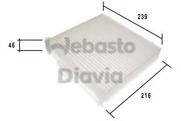 WEBASTO TSP0325195 Фільтр, повітря у внутрішньому просторі
