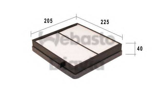 WEBASTO TSP0325196 Фільтр, повітря у внутрішньому просторі