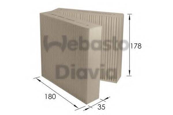 WEBASTO TSP0325198 Фільтр, повітря у внутрішньому просторі