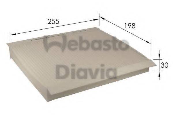 WEBASTO TSP0325204 Фільтр, повітря у внутрішньому просторі
