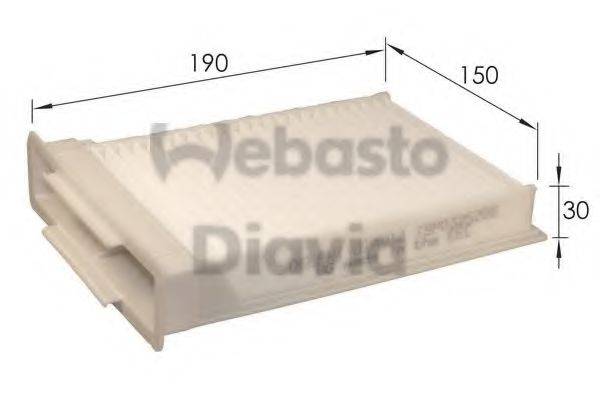 WEBASTO TSP0325206 Фільтр, повітря у внутрішньому просторі