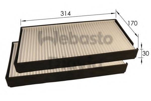 WEBASTO TSP0325212 Фільтр, повітря у внутрішньому просторі