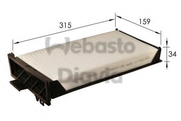 WEBASTO TSP0325213 Фільтр, повітря у внутрішньому просторі