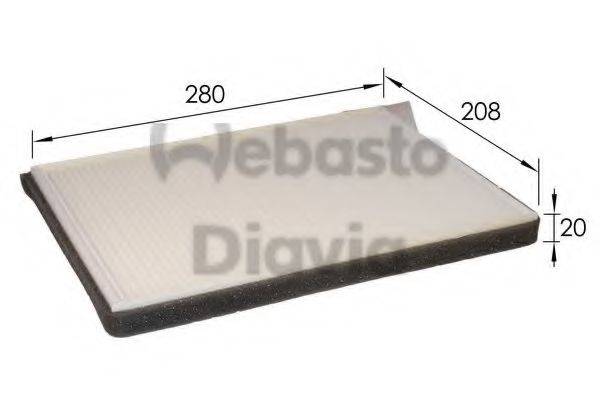 WEBASTO TSP0325214 Фільтр, повітря у внутрішньому просторі
