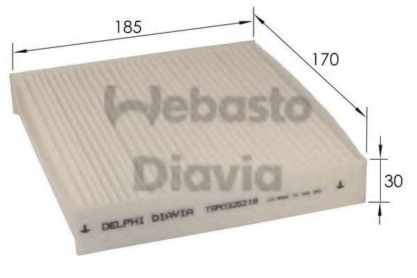 WEBASTO TSP0325218 Фільтр, повітря у внутрішньому просторі