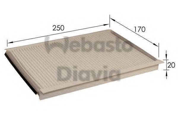 WEBASTO TSP0325221 Фільтр, повітря у внутрішньому просторі