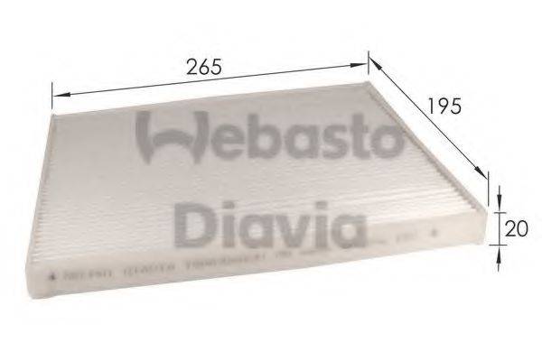 WEBASTO TSP0325231 Фільтр, повітря у внутрішньому просторі
