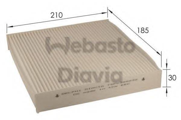 WEBASTO TSP0325232 Фільтр, повітря у внутрішньому просторі