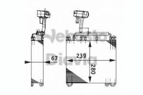 WEBASTO TSP0525185 Випарник, кондиціонер