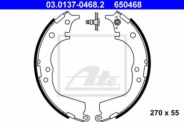 PEX 6.318 Комплект гальмівних колодок