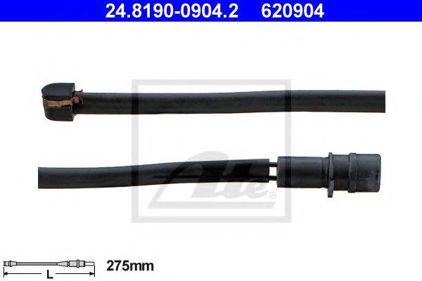 ATE 620904 Сигналізатор, знос гальмівних колодок