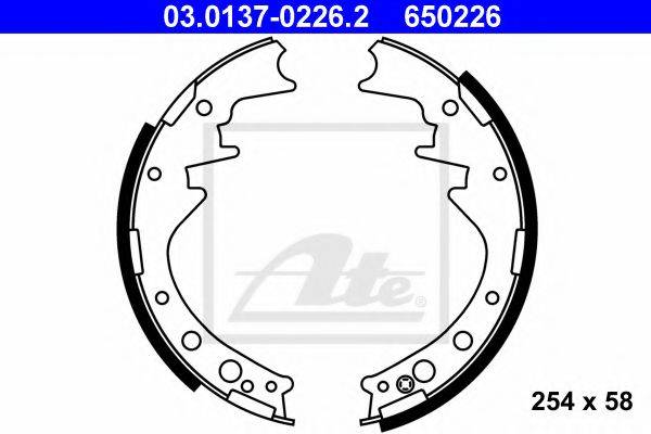 PEX 6.234 Комплект гальмівних колодок