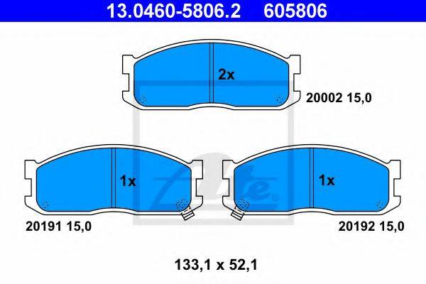 PEX 7.268 Комплект гальмівних колодок, дискове гальмо