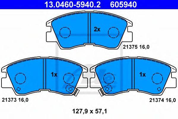 PEX 7.220 Комплект гальмівних колодок, дискове гальмо